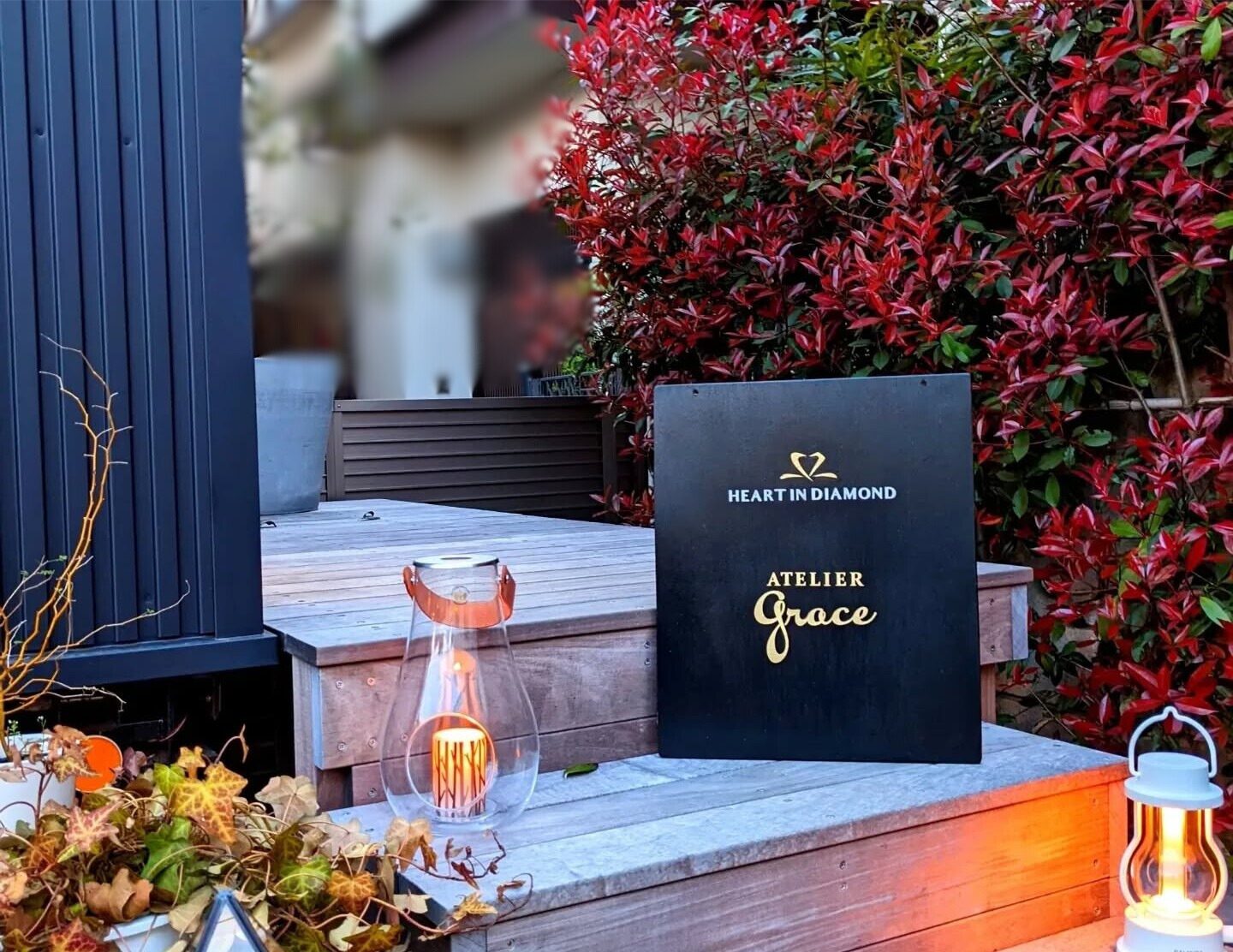 吉祥寺のアトリエグレイス ハートインダイヤモンド