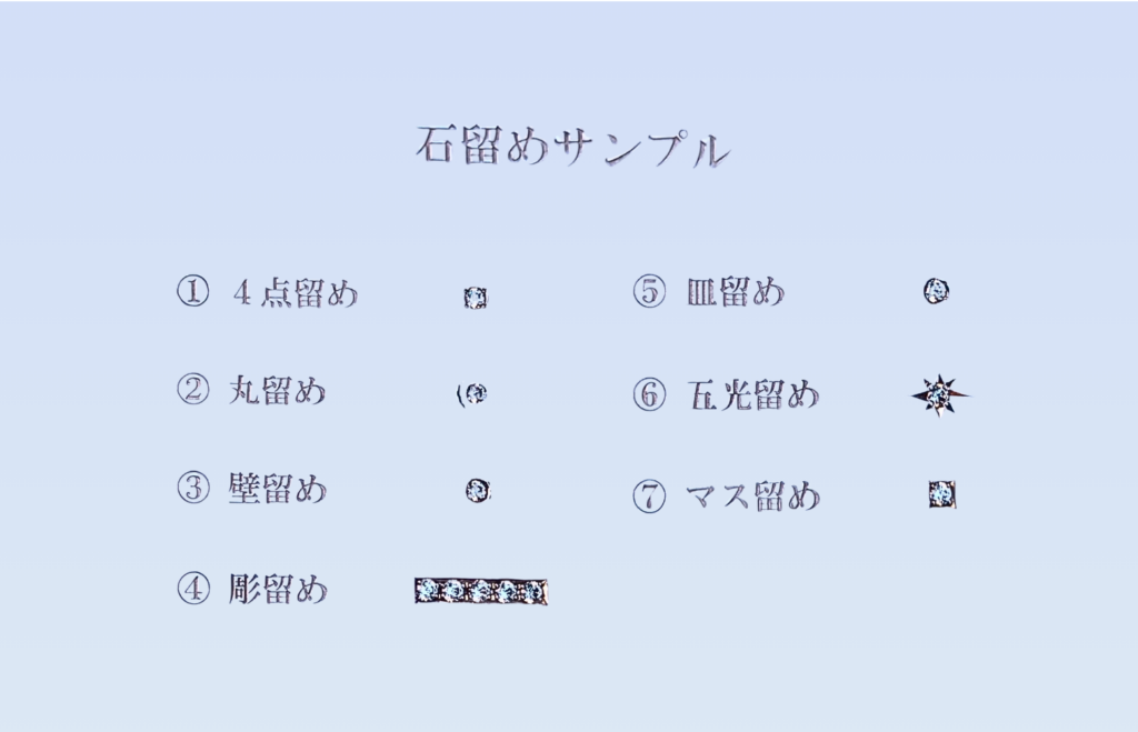 石留めサンプル