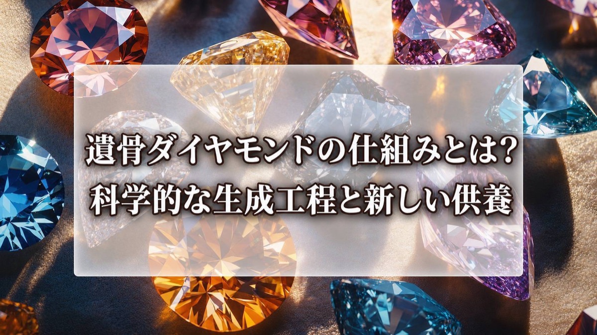 遺骨ダイヤモンドの仕組みとは？科学的な生成工程と新しい供養